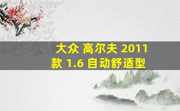 大众 高尔夫 2011款 1.6 自动舒适型